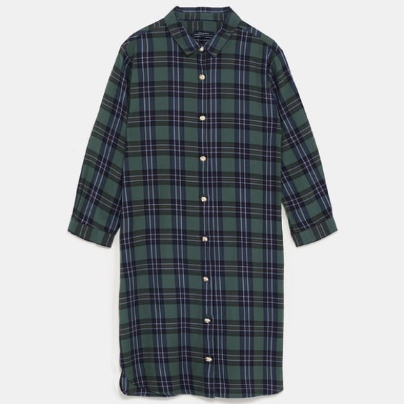 green emerald velvet dress It's Your Place Green Plaid Button Down Dress  Shop the Mint